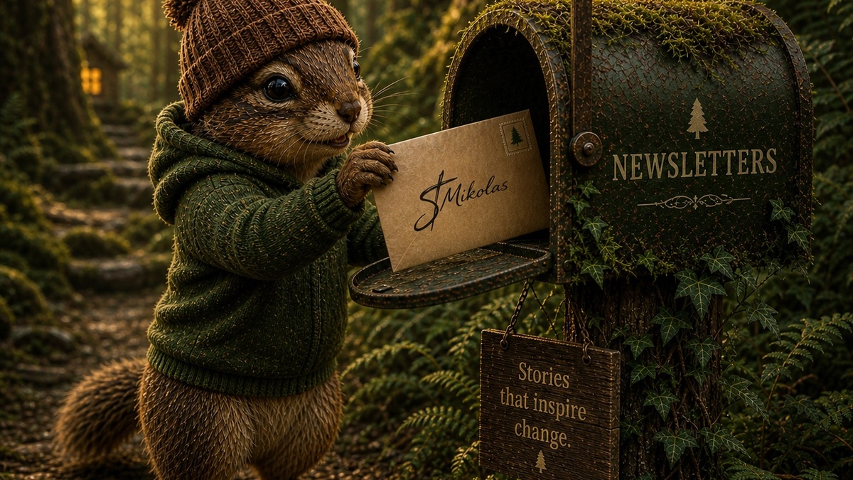 St. Mikolas quarterly newsletter artwork